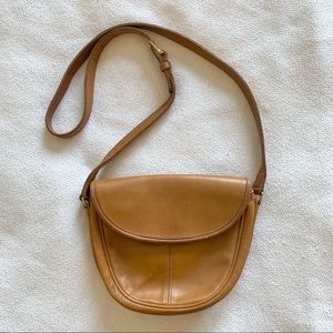 Coach vintage purse crossbody tan leather